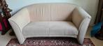 Beige tweezitsbankje met stevige zit, Ophalen, Gebruikt, 75 tot 100 cm, Minder dan 150 cm