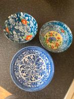 Set van 3 vintage chinese kommen, Gebruikt, Keramiek, Ophalen of Verzenden, Kom(men)