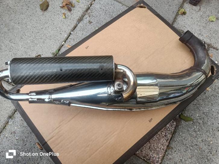 Giannelli terugloop uitlaat, Fietsen en Brommers, Brommeronderdelen | Algemeen, Zo goed als nieuw, Uitlaat, Ophalen of Verzenden