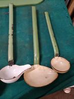 lepelrek emaille groen retro, Ophalen of Verzenden, 'T Olde Gre-j, Info@toldegrej.nl, Endepoelstraat 20f Didam