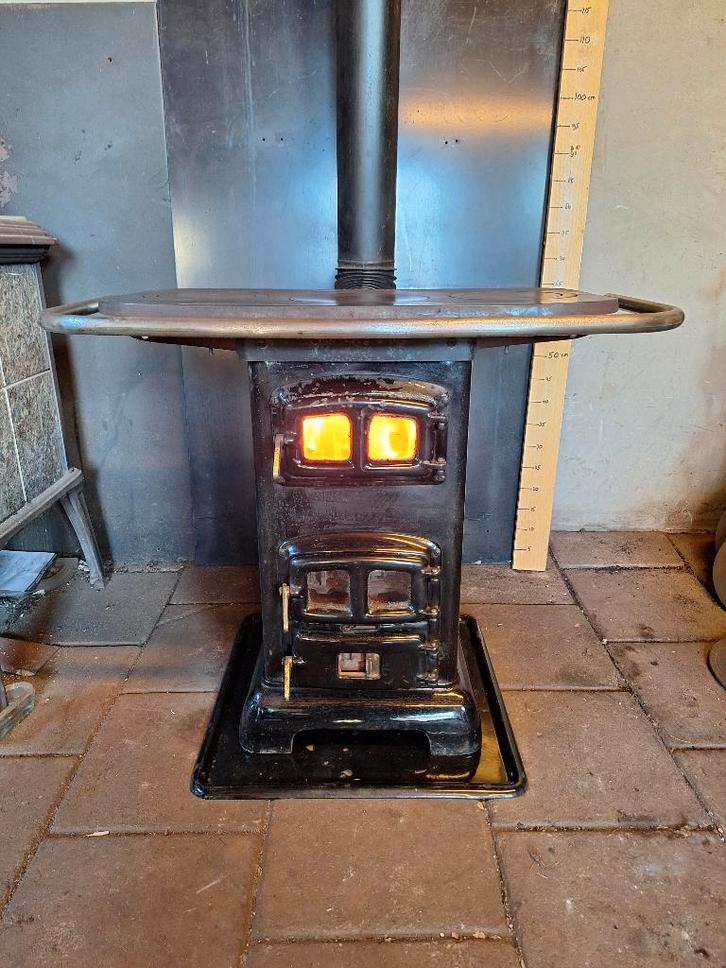 Superleuke Etna kookkachel houtkachel, Huis en Inrichting, Kachels, Gebruikt, Vrijstaand, Houtkachel, Hout, Ophalen