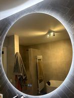 Spiegel 120cm met verlichting, Huis en Inrichting, Woonaccessoires | Spiegels, Ophalen, 100 tot 150 cm, Rond, Zo goed als nieuw