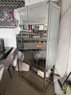 Bar kast met spiegel, Ophalen, Zo goed als nieuw, 25 tot 50 cm, Met deur(en)