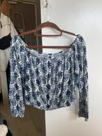 Off shoulder topje H&M., Maat 38/40 (M), H&M, Blauw, Ophalen of Verzenden