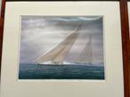 Ingelijste foto’s van J klasse jachten. t.ea.b. ., Antiek en Kunst, Ophalen of Verzenden