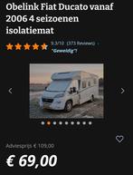 Fiat ducato isolatie raam mat vanaf 2006. Als nieuw., Ophalen of Verzenden, Zo goed als nieuw