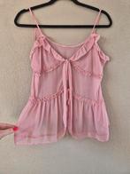 Roze Top met Ruffles maat L, Maat 42/44 (L), Ophalen of Verzenden, Zo goed als nieuw, Roze