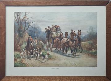 3 jachttaferelen 1909 Landeker& Brown London beschikbaar voor biedingen
