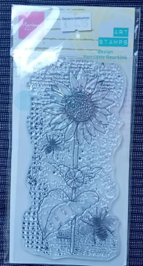 Stempel Marianne Design zonnebloem, Hobby en Vrije tijd, Stempelen, Nieuw, Clearstamp, Ophalen of Verzenden