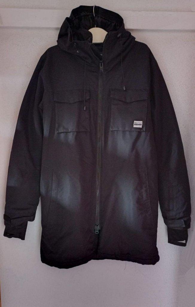 Protest waterproof parka lange jas winterjas skijas zwart L, Kleding | Heren, Jassen | Winter, Gedragen, Maat 52/54 (L), Zwart