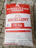 Houtpellets Power Flame Excellent 100% Beuk, 6 m³ of meer, Ophalen, Beukenhout, Blokken