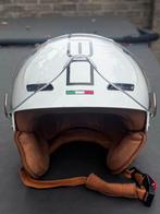 Demm Snorfiets helm wit, Fietsen en Brommers, Ophalen of Verzenden, Gebruikt, Medium