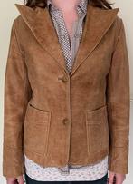 Vintage leren jas colbert, Bruin, Ophalen of Verzenden, Jasje, Maat 36 (S)