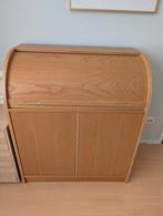 Vintage uniek houten solide buro, Huis en Inrichting, Bureaus, Ophalen of Verzenden, Zo goed als nieuw, Bureau