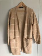 Vero Moda lang vest maat M beige wit geruit, Maat 38/40 (M), Vero Moda, Beige, Ophalen of Verzenden