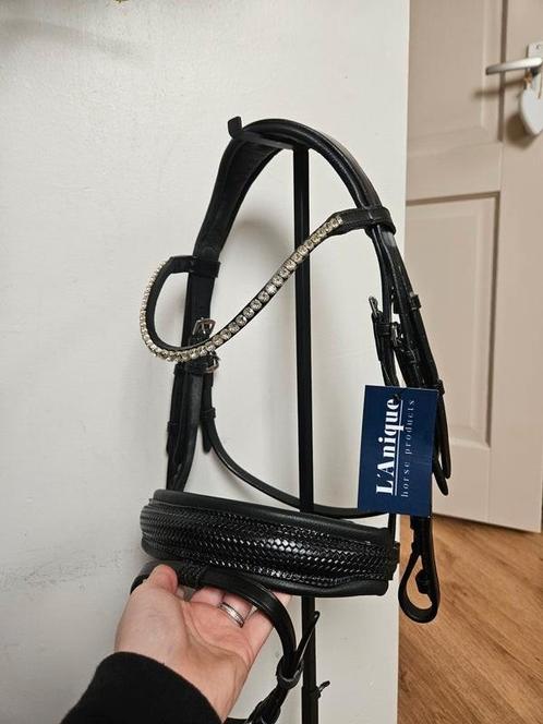 NIEUW Hoofdstel met Patroon neusriem - pony of cob, Dieren en Toebehoren, Paarden en Pony's | Hoofdstellen en Tuigage, Nieuw, Ophalen of Verzenden
