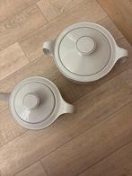 Vintage thee pot en dekschaal, Antiek en Kunst, Antiek | Keramiek en Aardewerk, Ophalen of Verzenden