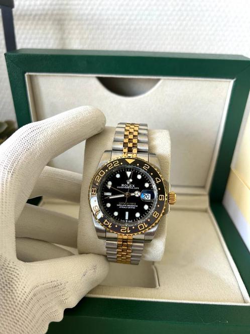 Rolex GMT Master II Gold Steel 40MM automatisch, Sieraden, Tassen en Uiterlijk, Horloges | Heren, Nieuw, Polshorloge, Rolex, Staal