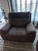 Casanova 2-zitsbank met relaxfauteuil (elektrisch) - Taupe, Ophalen, Zo goed als nieuw, Modern, 75 tot 100 cm