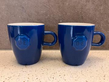 2 Senseo kopjes - blauw met logo DE koffie kopjes - nieuw beschikbaar voor biedingen