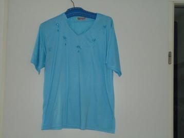 shirt mt xl lichtblauw korte mouwen beschikbaar voor biedingen