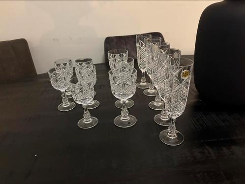 Exclusieve Cristal d’Arques Palais glazen set, Antiek en Kunst, Antiek | Glas en Kristal, Ophalen of Verzenden