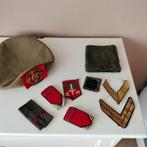 Diverse Vintage militaria, Baret, embleem, sjaal, Verzamelen, Militaria | Algemeen, Nederland, Ophalen of Verzenden, Helm of Baret