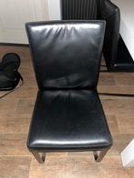 Eetkamer stoelen 6 stuks zwart, Ophalen of Verzenden, Zo goed als nieuw, Zwart, Leer