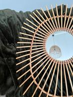 Bohemian Ibiza spiegel - rotan rattan., Huis en Inrichting, Woonaccessoires | Spiegels, Minder dan 50 cm, Verzenden, Zo goed als nieuw