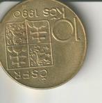 10 krone 1990 Tsjechoslowakije, Ophalen of Verzenden, Overige landen
