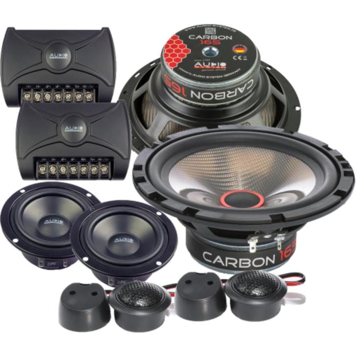Audio System Carbon 165/3 16.5cm / Composet 3-weg speakers, Auto diversen, Autospeakers, Nieuw, Ophalen of Verzenden