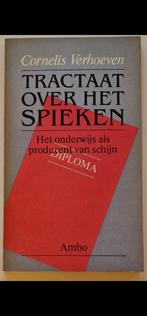 Tractaat over het spieken. Cornelis verhoeven., Ophalen of Verzenden, Zo goed als nieuw