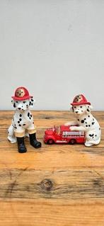 2 brandweer hondjes, Ophalen of Verzenden, Gebruikt, Paard, Beeldje of Figuurtje