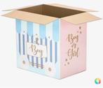 Gender Reveal doos - prima te gebruiken, Hobby en Vrije tijd, Feestartikelen, Ophalen of Verzenden, Zo goed als nieuw, Versiering