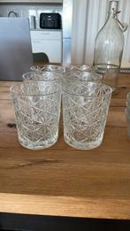 6x  Kristallen Wiskey glazen, Ophalen of Verzenden, Zo goed als nieuw, Overige typen