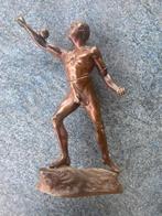 zwaar metalen beeld van Grieks Romeinse atleet, Antiek en Kunst, Ophalen of Verzenden