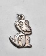 Leuke zilveren hanger, bedel dinosaurus., Ophalen, Zo goed als nieuw, Zilver, Dier