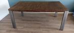 Eettafel, Huis en Inrichting, Tafels | Eettafels, Ophalen, Gebruikt, 100 tot 150 cm, Vijf personen of meer