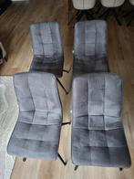 4x zgan eetkamerstoel Movani Chris grijs, Ophalen, Zo goed als nieuw, Metaal, Vier