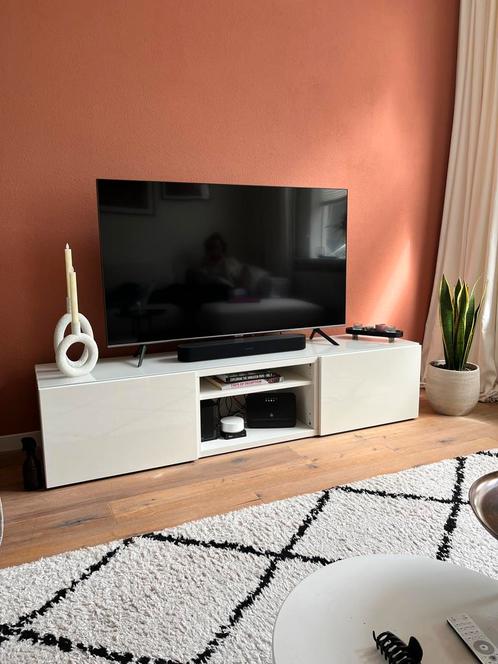 Gratis: 2 Besta kastjes gebruikt als 1 tv meubel 180cm wit, Huis en Inrichting, Kasten | Televisiemeubels, Gebruikt, Minder dan 100 cm