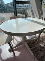 Uitschuifbare ronde eettafel, Huis en Inrichting, Ophalen, Zo goed als nieuw, Rond, 100 tot 150 cm