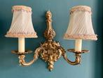 Vintage messing wandlamp italiaanse stijl, Huis en Inrichting, Ophalen of Verzenden, Gebruikt