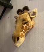 Pluche dierenkoppen Giraf,Olifant,Hert,Paard,Unicorn., Ophalen of Verzenden, Paard