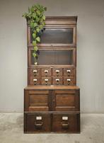 Zeldzame antieke dossierkast bibliotheekkast apothekerskast, Ophalen of Verzenden