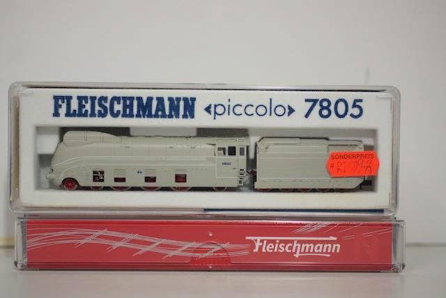 Fleischmann N 7805 Dampflok BR 01 1070 Stromlinie grau der D, Hobby en Vrije tijd, Modeltreinen | N-Spoor, Nieuw, Locomotief, Gelijkstroom
