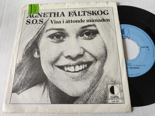 Agnetha Faltskog single ABBA SOS Zweden, Cd's en Dvd's, Vinyl Singles, Gebruikt, Pop, Ophalen of Verzenden