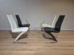 4x Rolf Benz 7800 - Eetkamerstoelen - Nieuwstaat - Zwart-Wit, Voltastraat 21, Barneveld, Zwart, Rolf Benz 7800 stoelen, eetkamer, leolux, vitra, minotti