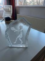 Glazen tennisser beeld, Ophalen of Verzenden