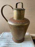 Antieke Koperen Ketel met Deksel, Ophalen of Verzenden, Koper