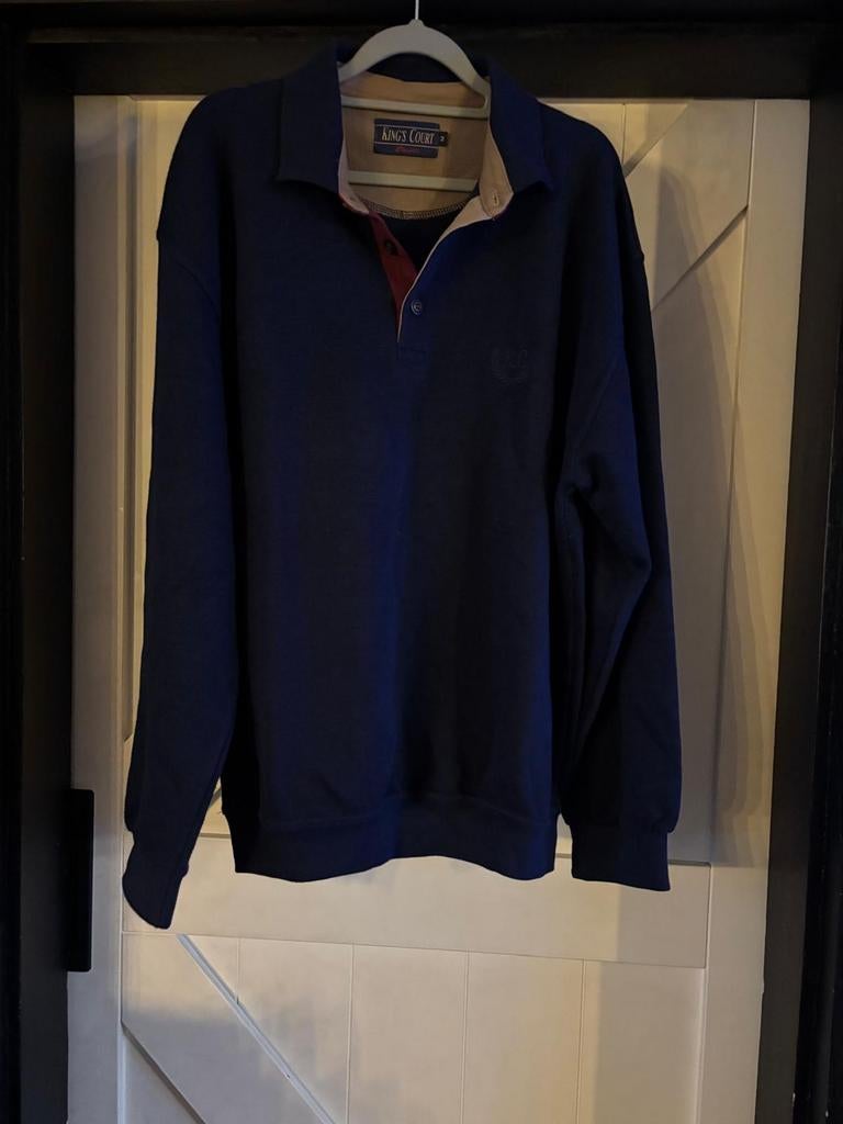 KING COURT trui maat M, Kleding | Heren, Verzenden, Zo goed als nieuw, Maat 52/54 (L), Blauw